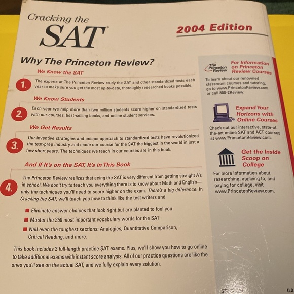 “Cracking the SAT,” Paperback - Picture 2 of 3